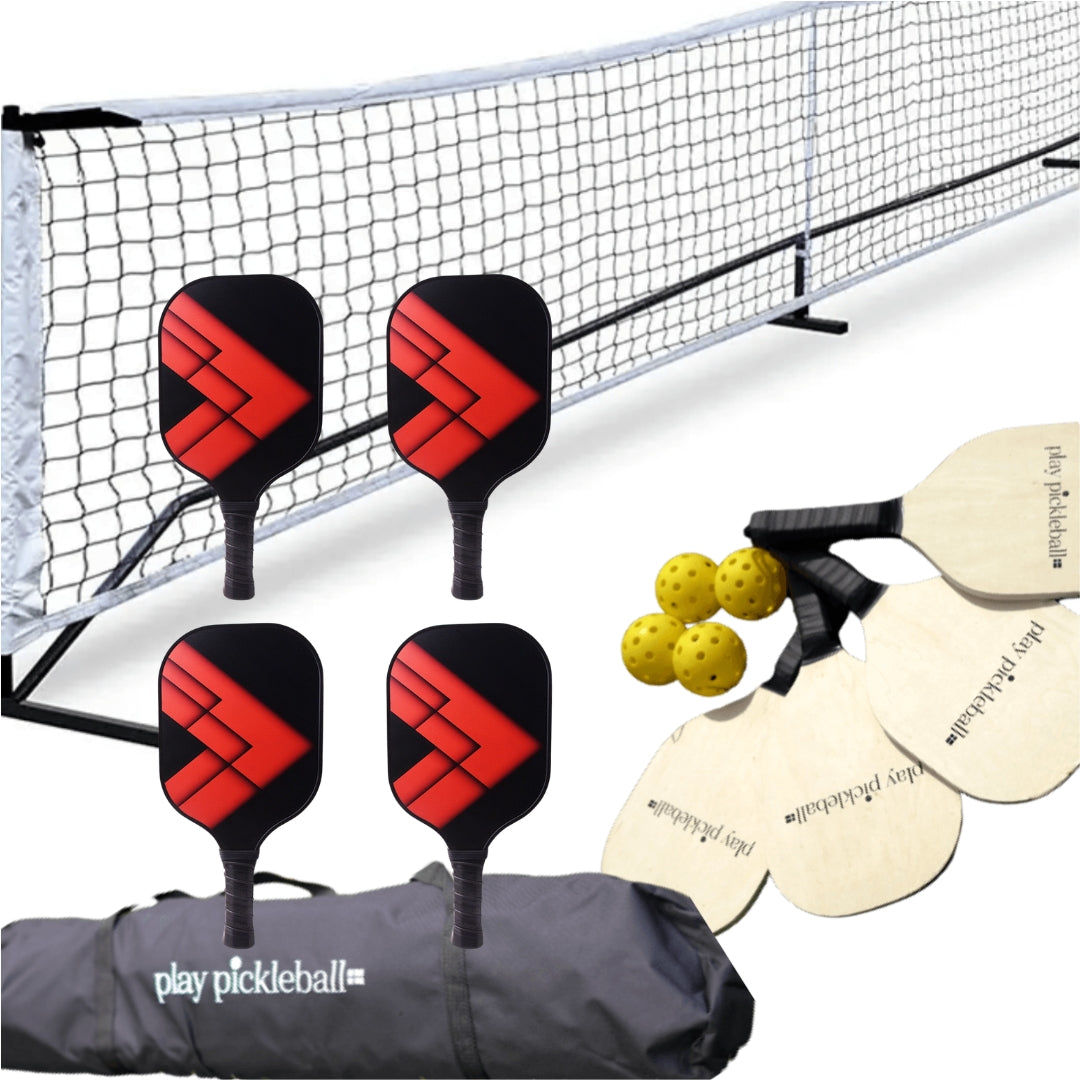 Komplet Pickleball sæt - Fiberglas PRO pakke